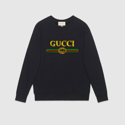 GUCCI Oversize sweatshirt with Gucci logo outlook