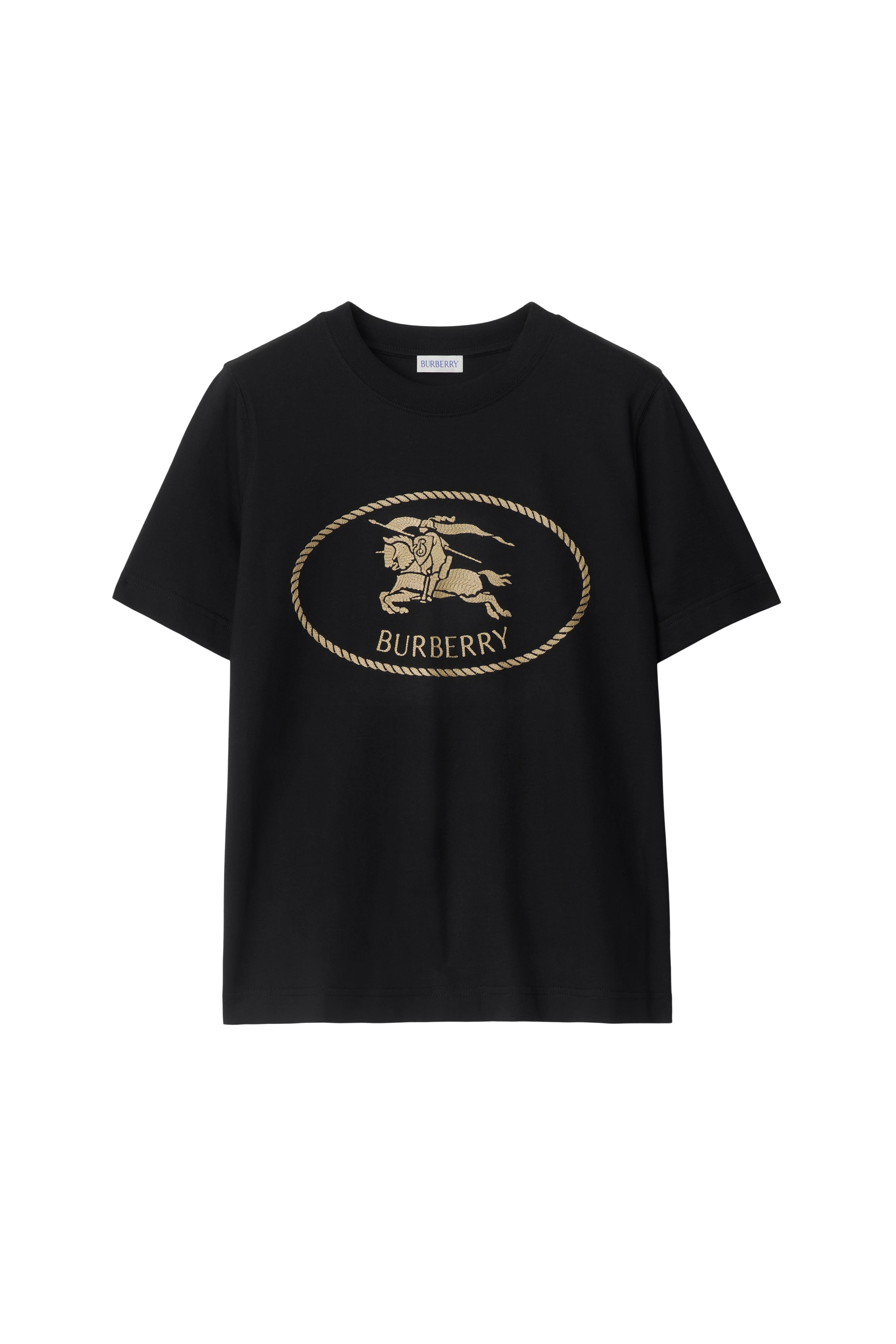 burberry Knight Stamp Cotton T-shirt in Black at Nordstrom - 2