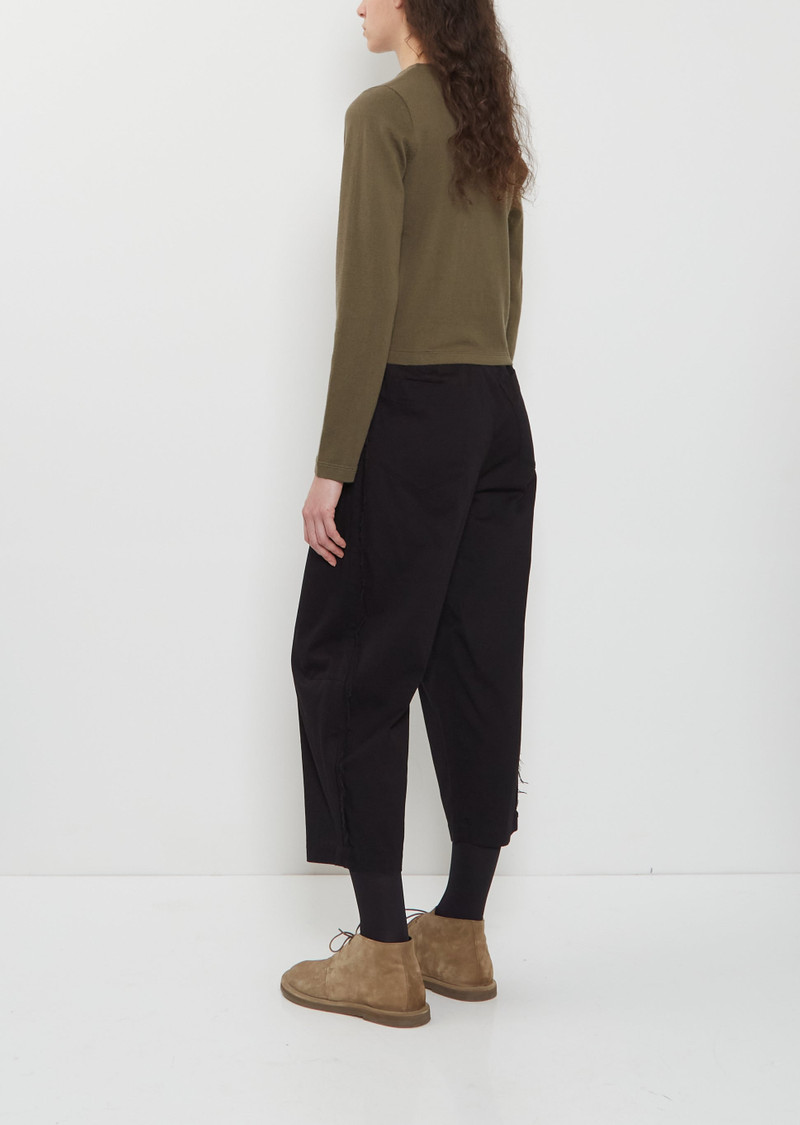 extreme cashmere n°451 Lisa Cotton Cashmere Top — Army outlook