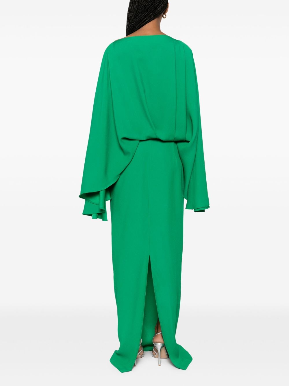 pleat-detail maxi dress - 4