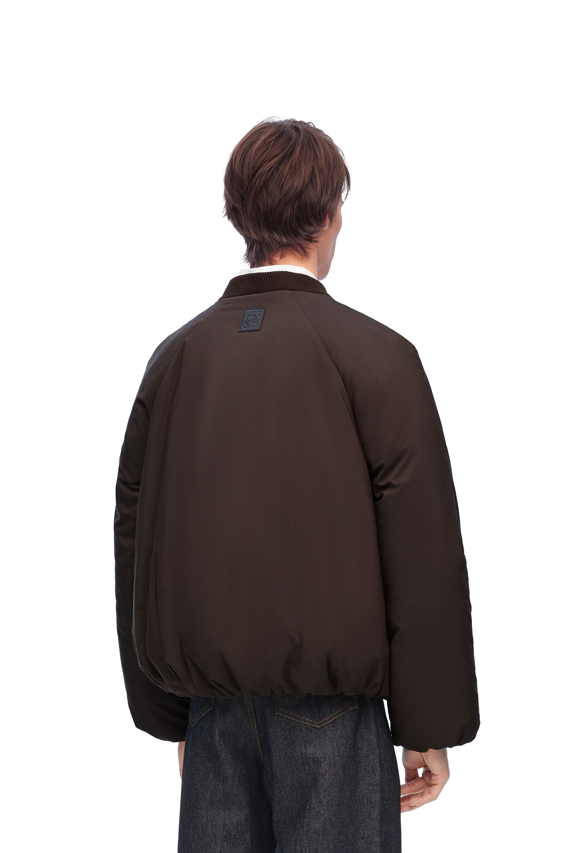 Padded bomber jacket in technical cotton - 4