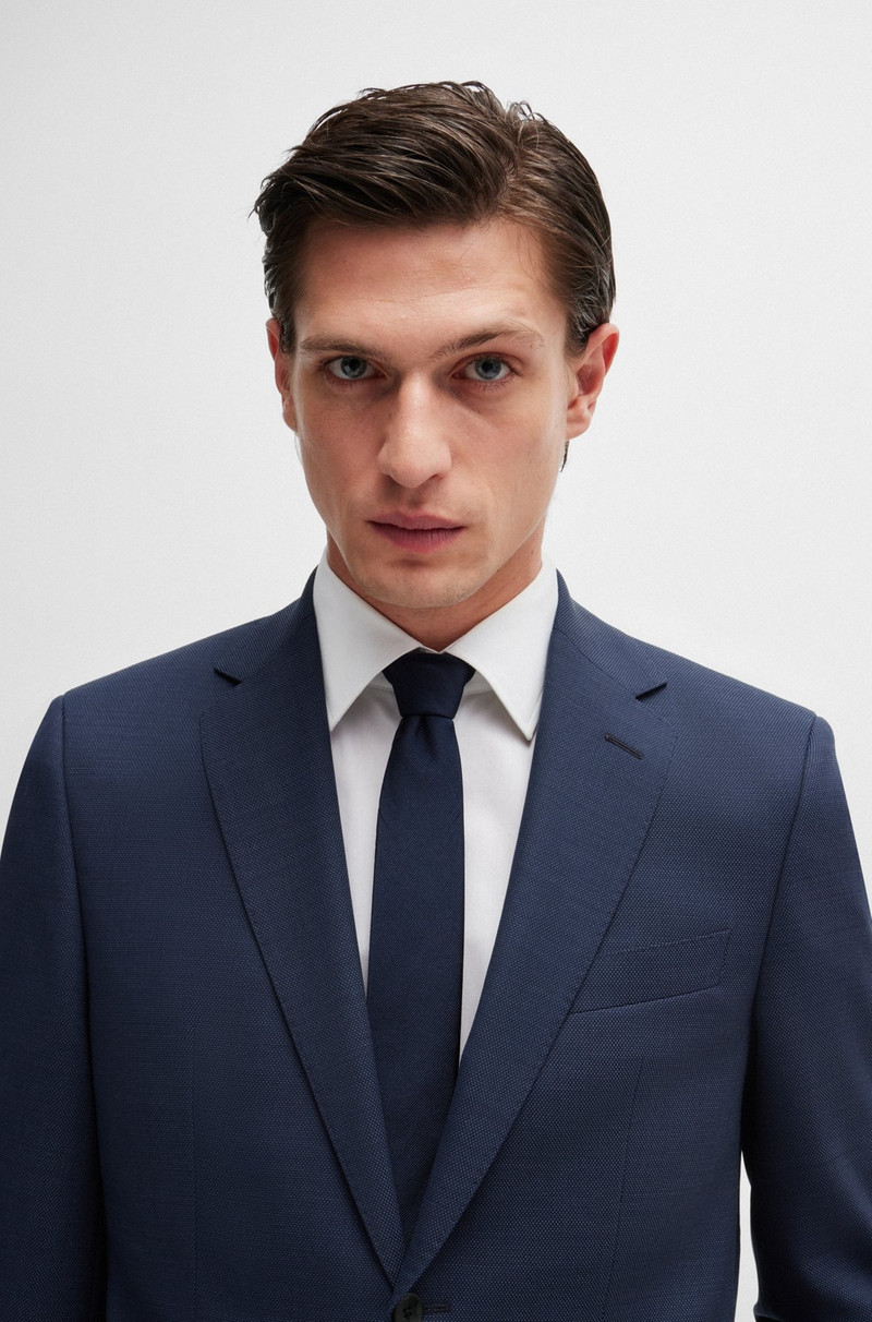 REGULAR-FIT SUIT IN MICRO-PATTERNED STRETCH FABRIC 5