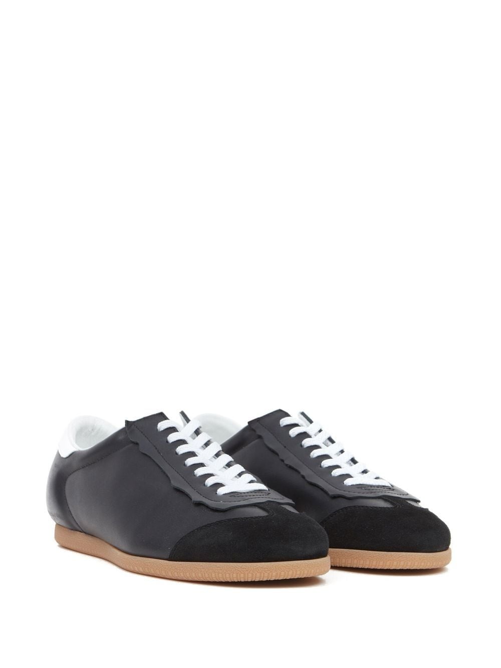 panelled low-top sneakers - 2