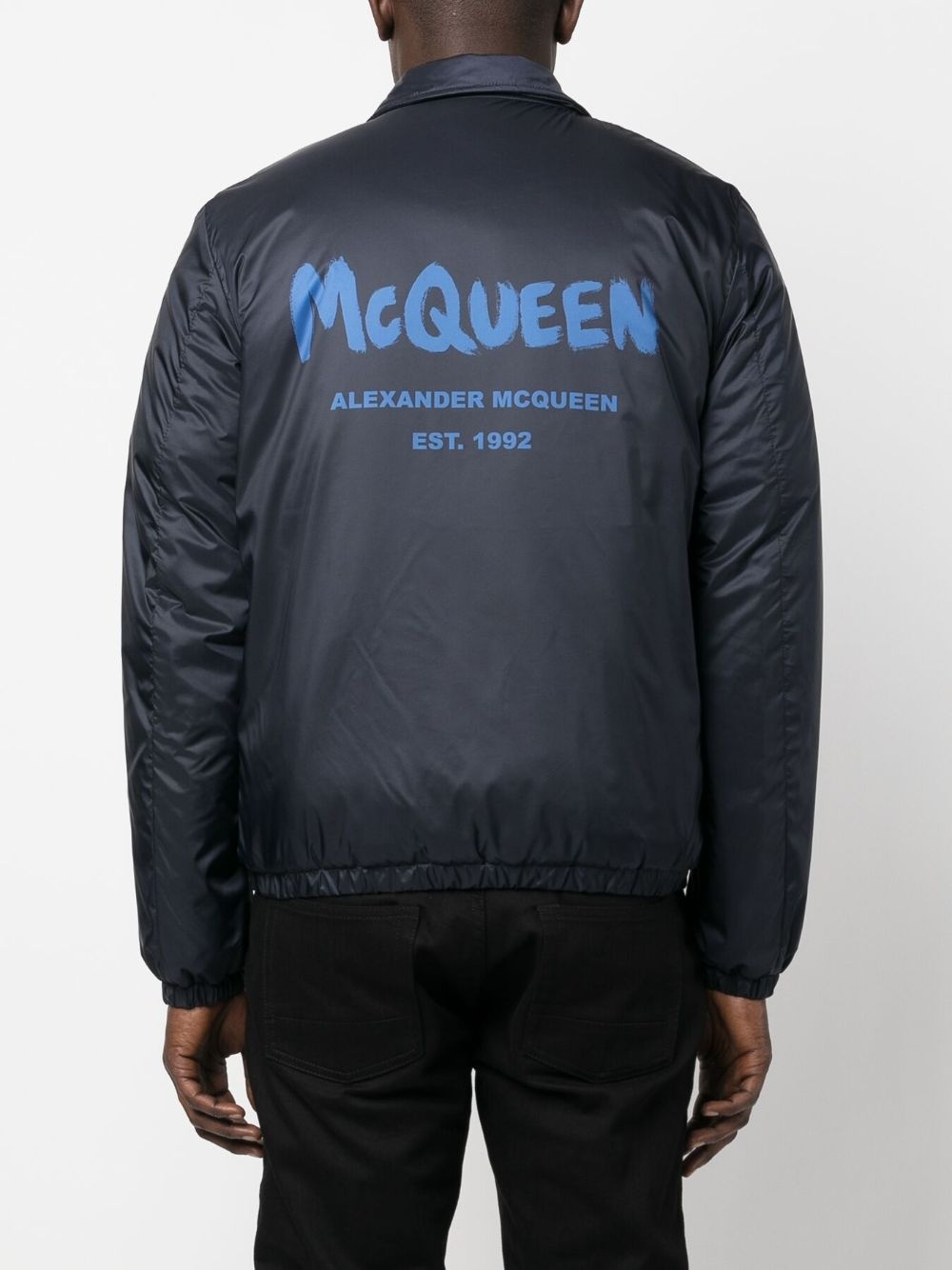 logo-print bomber jacket - 4