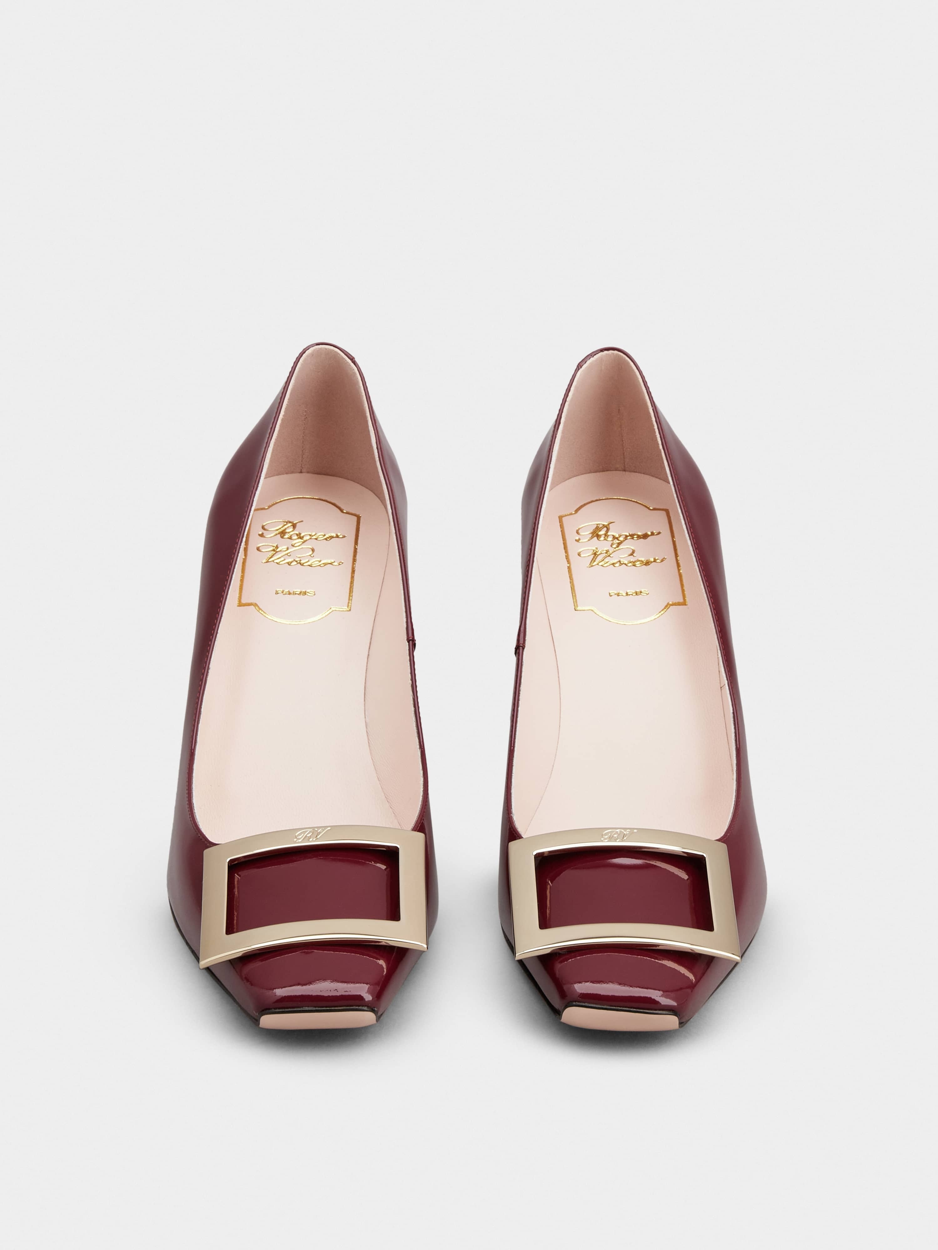 Trompette Metal Buckle Pumps in Patent Leather - 7