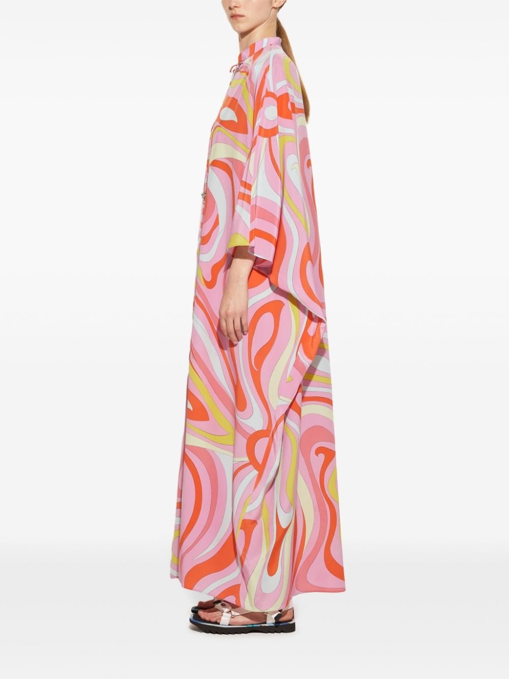 Marmo-print silk maxi dress - 3