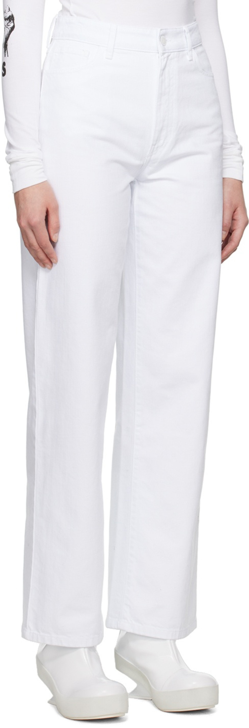 Raf Simons White Workwear Jeans outlook