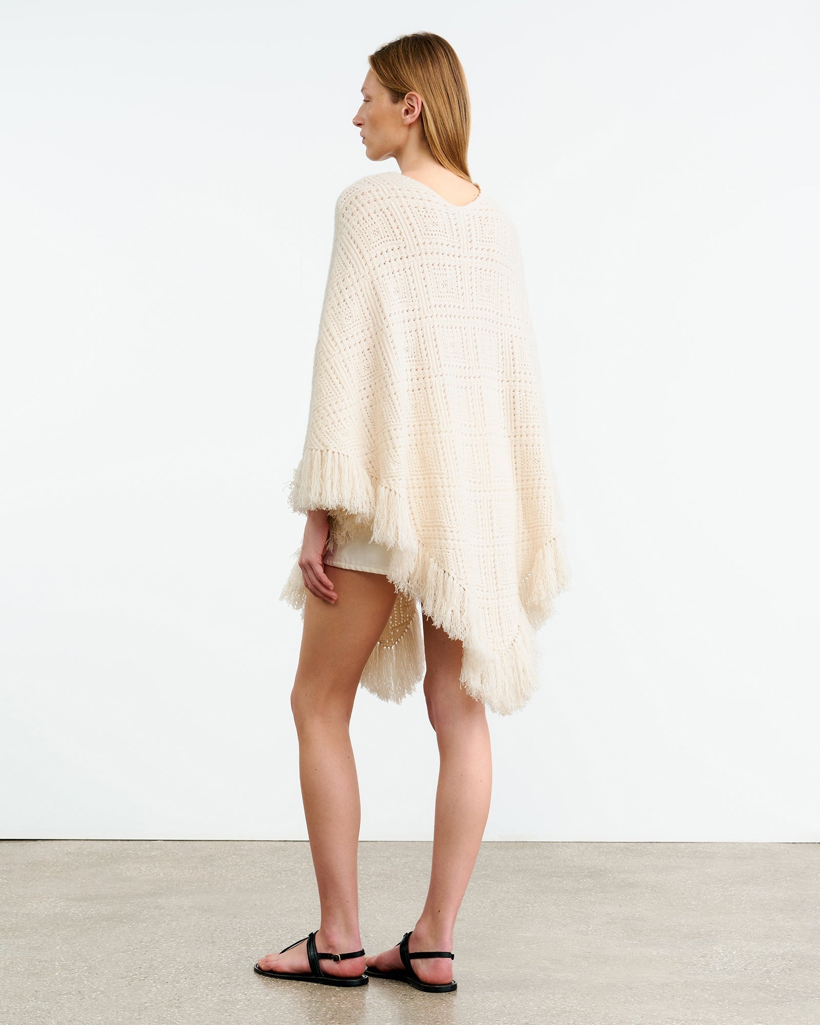 BRISTOL SWEATER PONCHO - 5