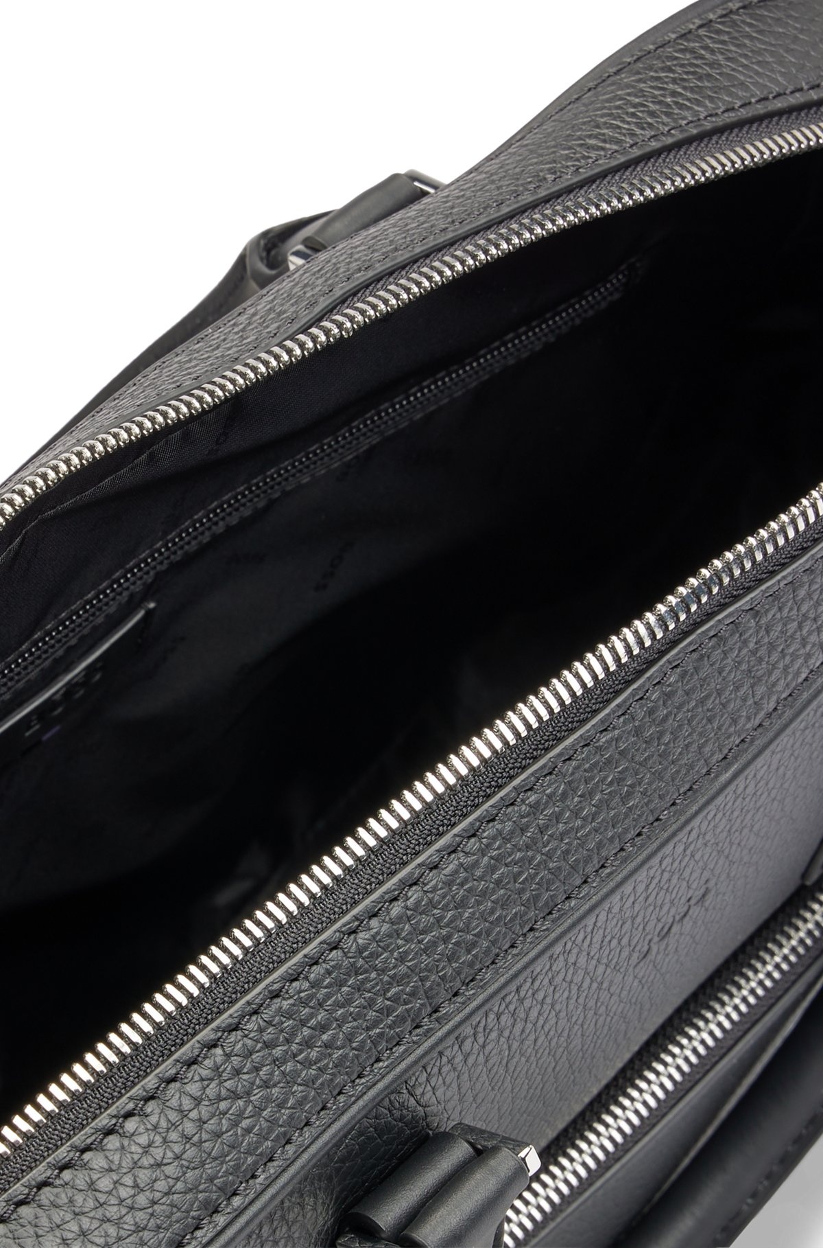 GRAINED ITALIAN-LEATHER DOCUMENT CASE WITH EMBOSSED LOGO - 6