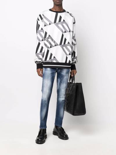 PHILIPP PLEIN skinny-cut washed jeans outlook