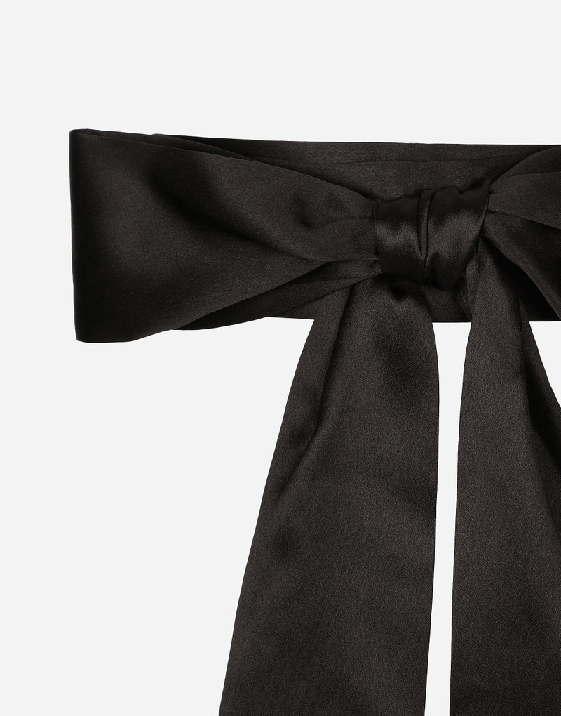 Silk satin tie belt 4