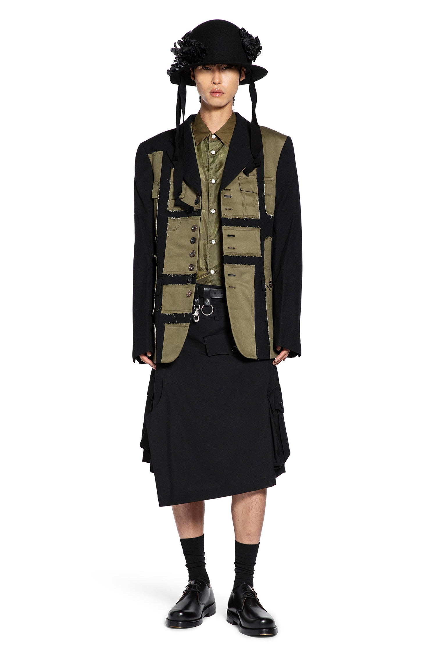 Paneled Blazer In Cotton Twill - 5