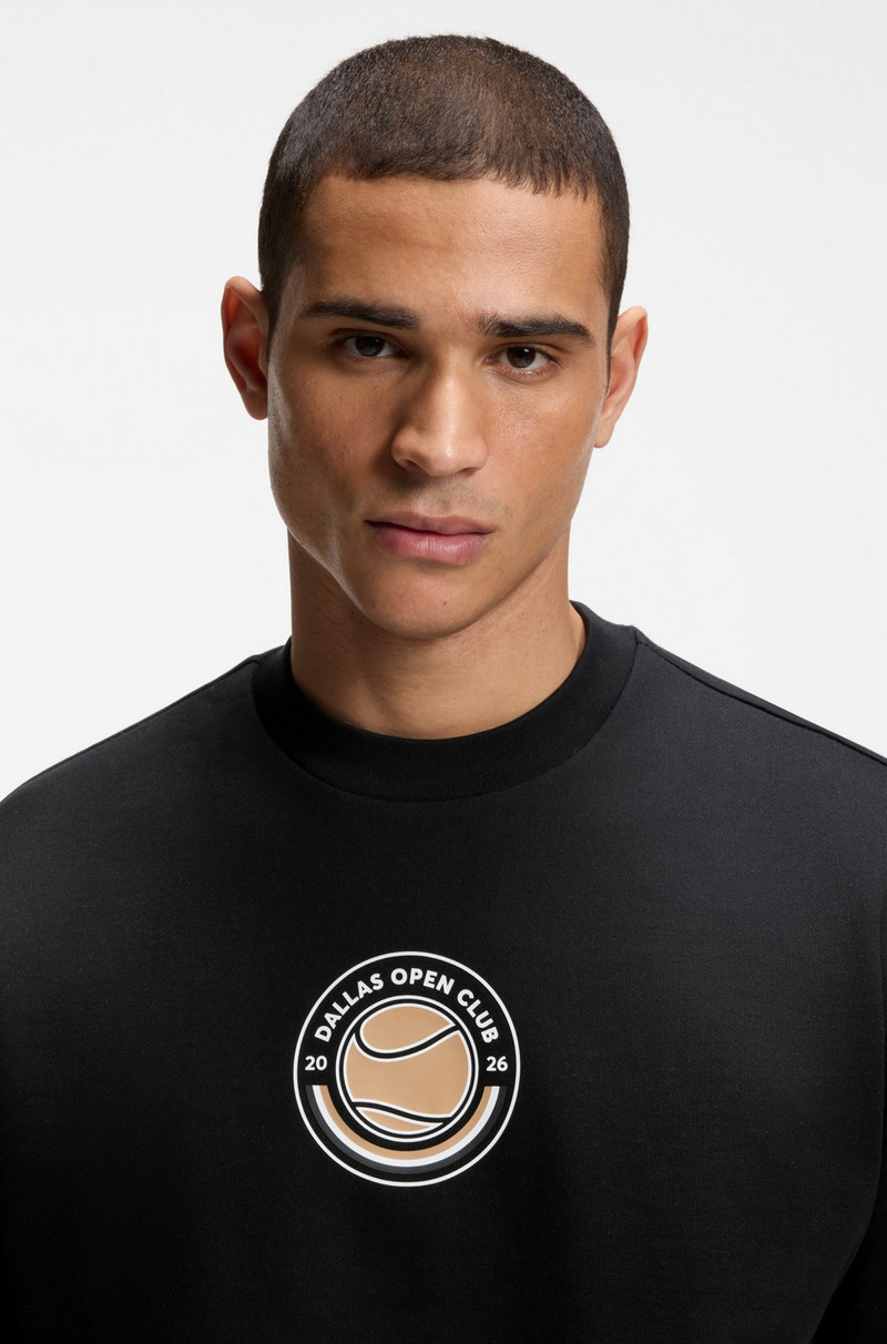 COTTON-TERRY SWEATSHIRT WITH TENNIS ARTWORK 3