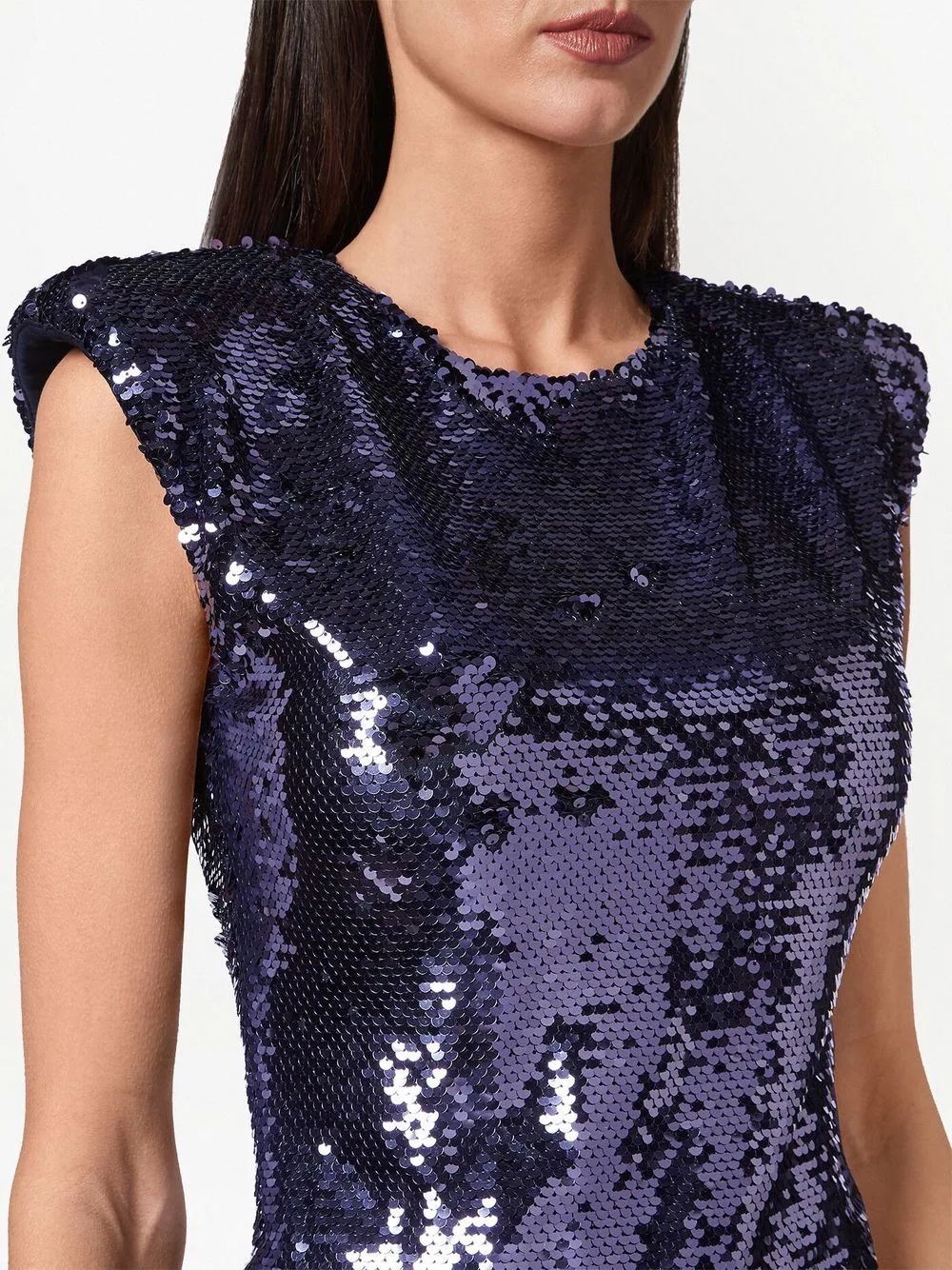 sequin-embellished sleeveless dress - 4