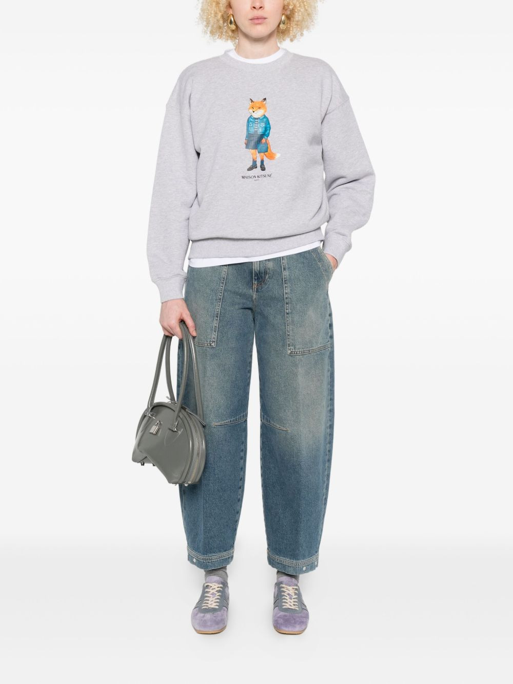 Dressed Fox print sweatshirt - 2