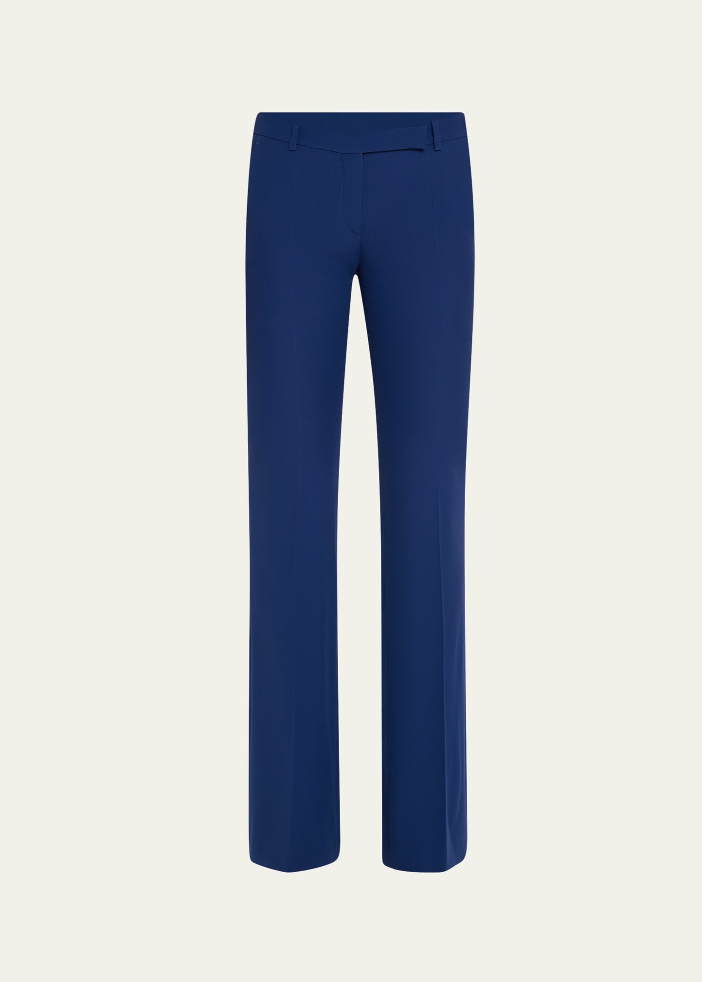 Bootcut Leaf Crepe Trousers - 1