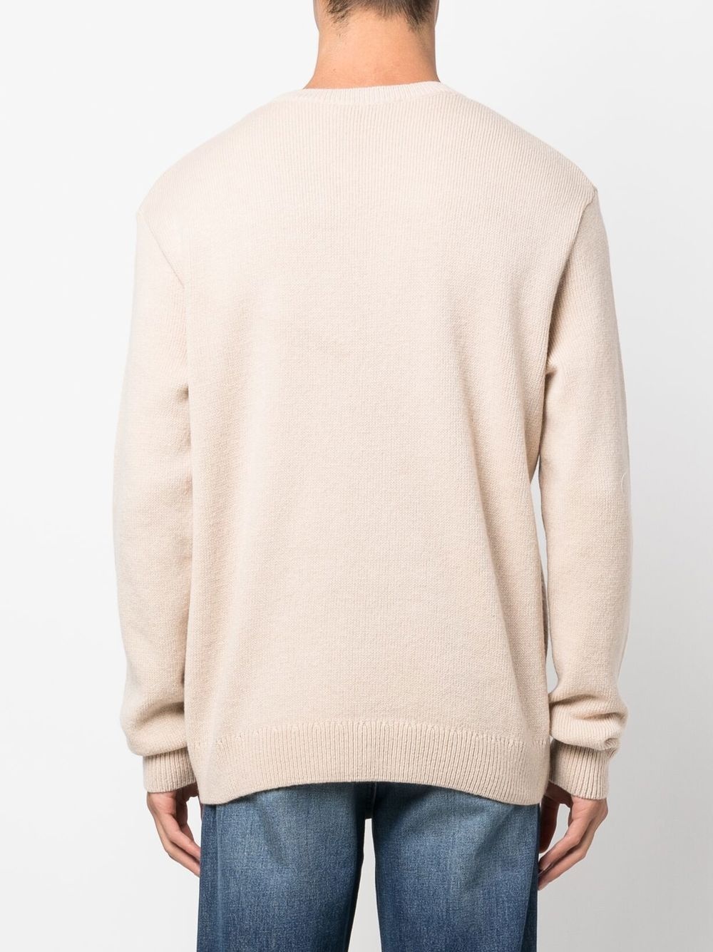 Fox crew-neck wool jumper - 4