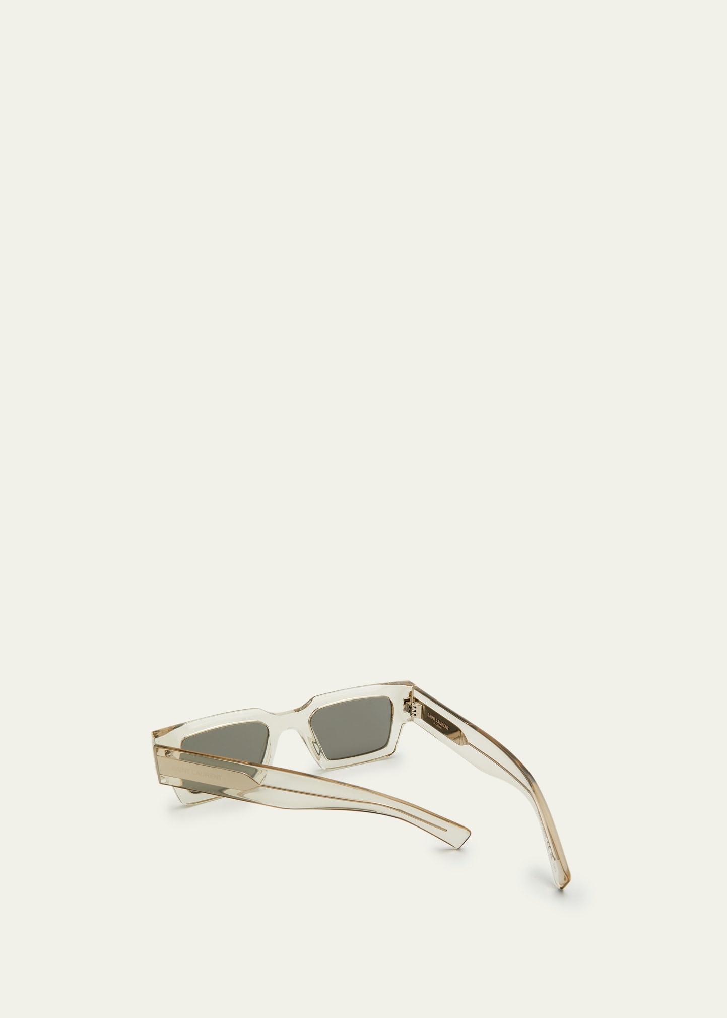 Semi-Transparent Square Acetate Sunglasses - 2