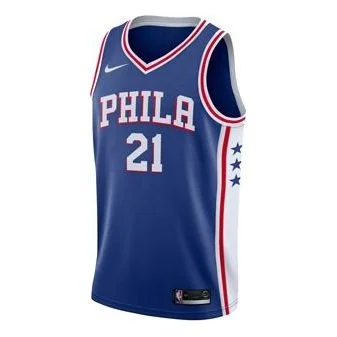Nike NBA Jersey Basketball Jersey/Vest SW Fan Edition Philadelphia 76ers 21 Team limited Blue 864501 - 1