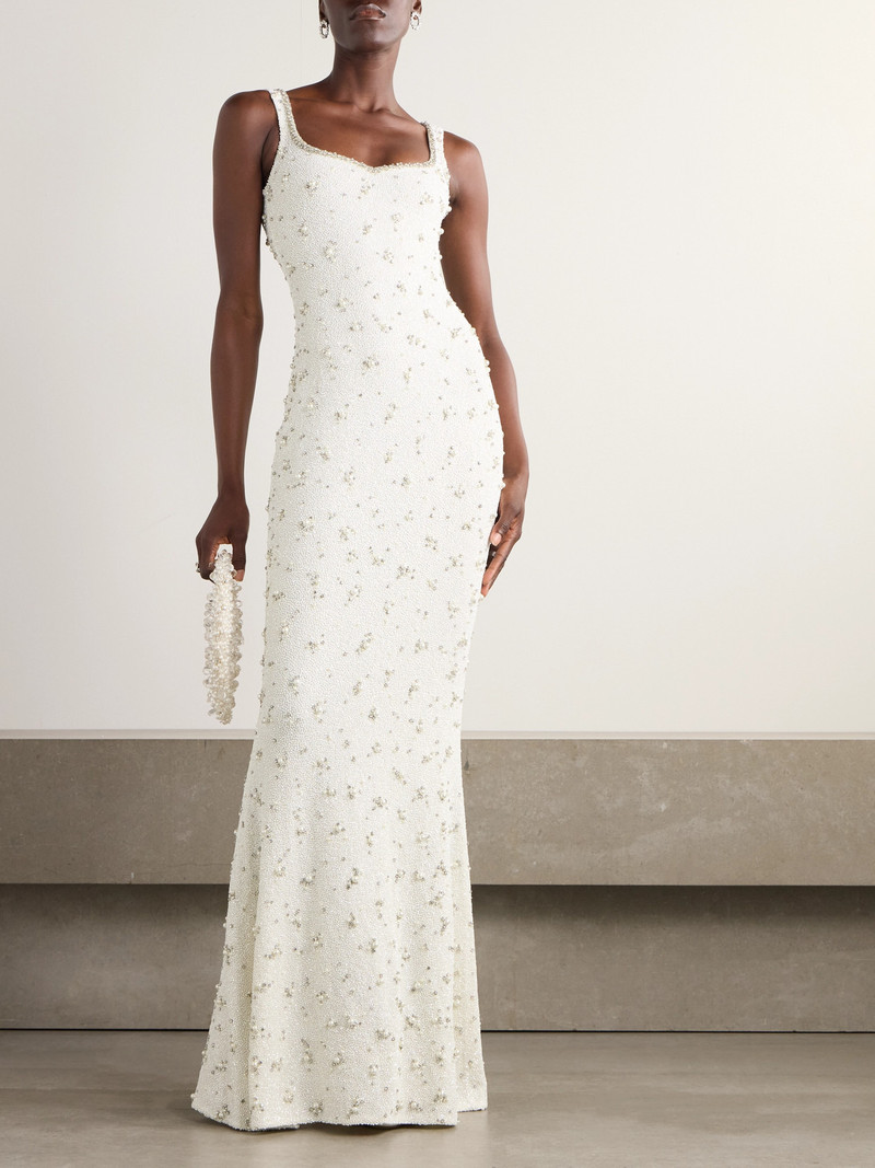 CLIO PEPPIATT Embellished Stretch-tulle Gown outlook