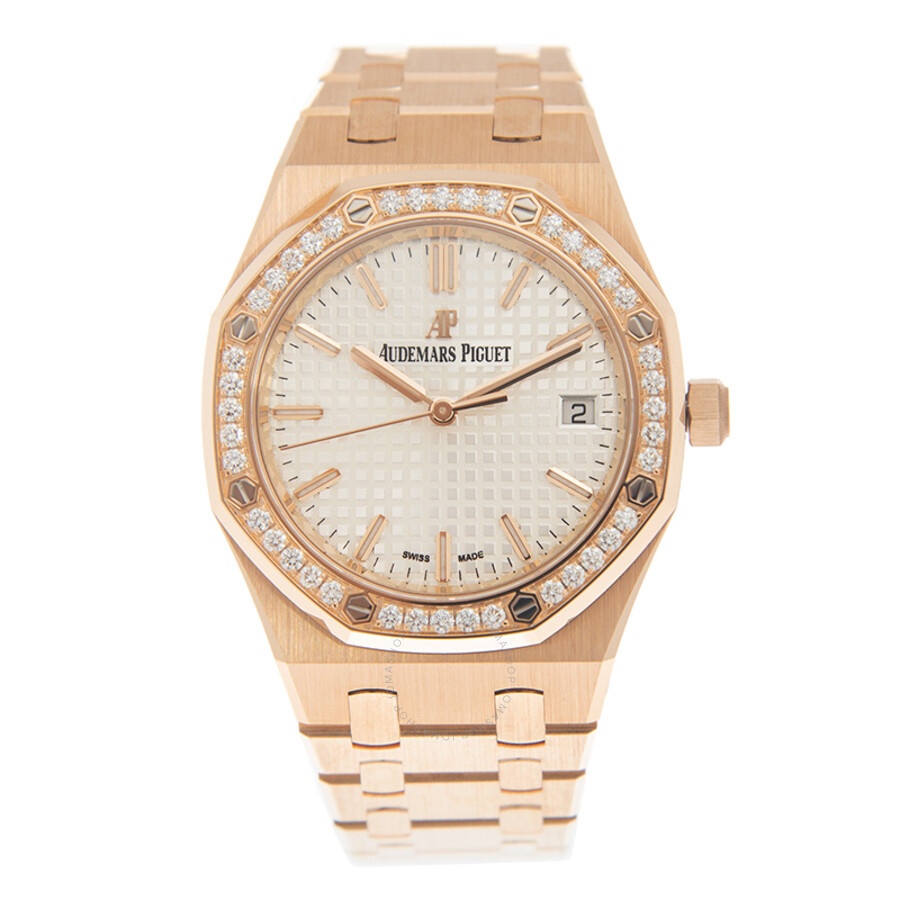 Audemars Piguet Royal Oak Automatic Diamond White Dial Ladies Watch 77351OR.ZZ.1261OR.01 - 2