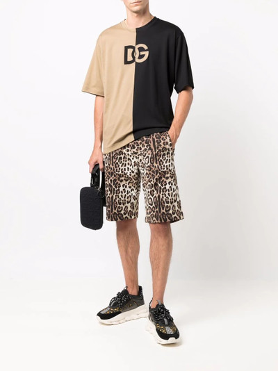 Dolce & Gabbana two-tone logo T-shirt outlook