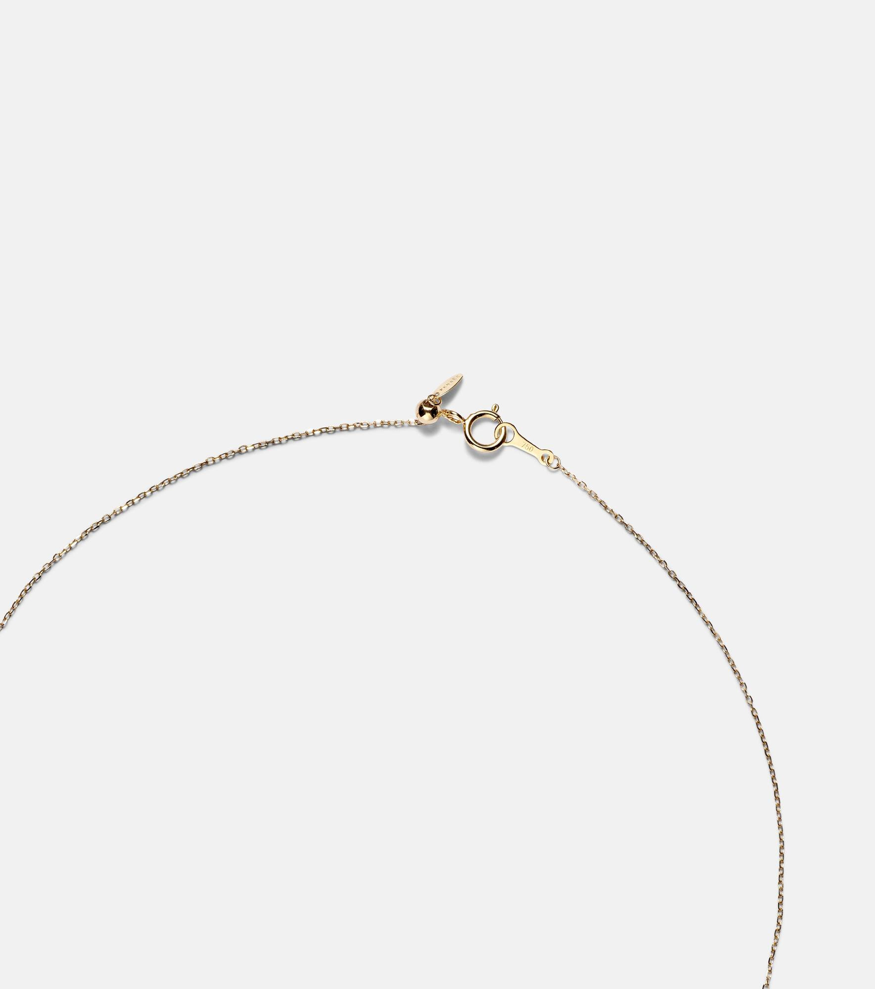 18kt gold necklace with diamond - 6