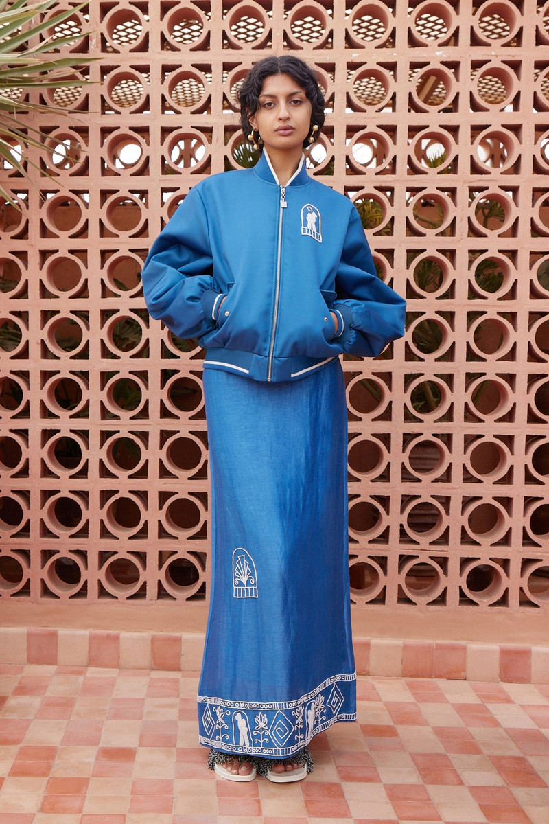 ALÉMAIS Yasmeen Embellished Bomber Jacket outlook