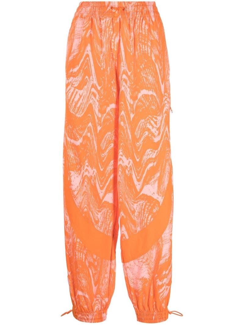 wood-print track pants 1