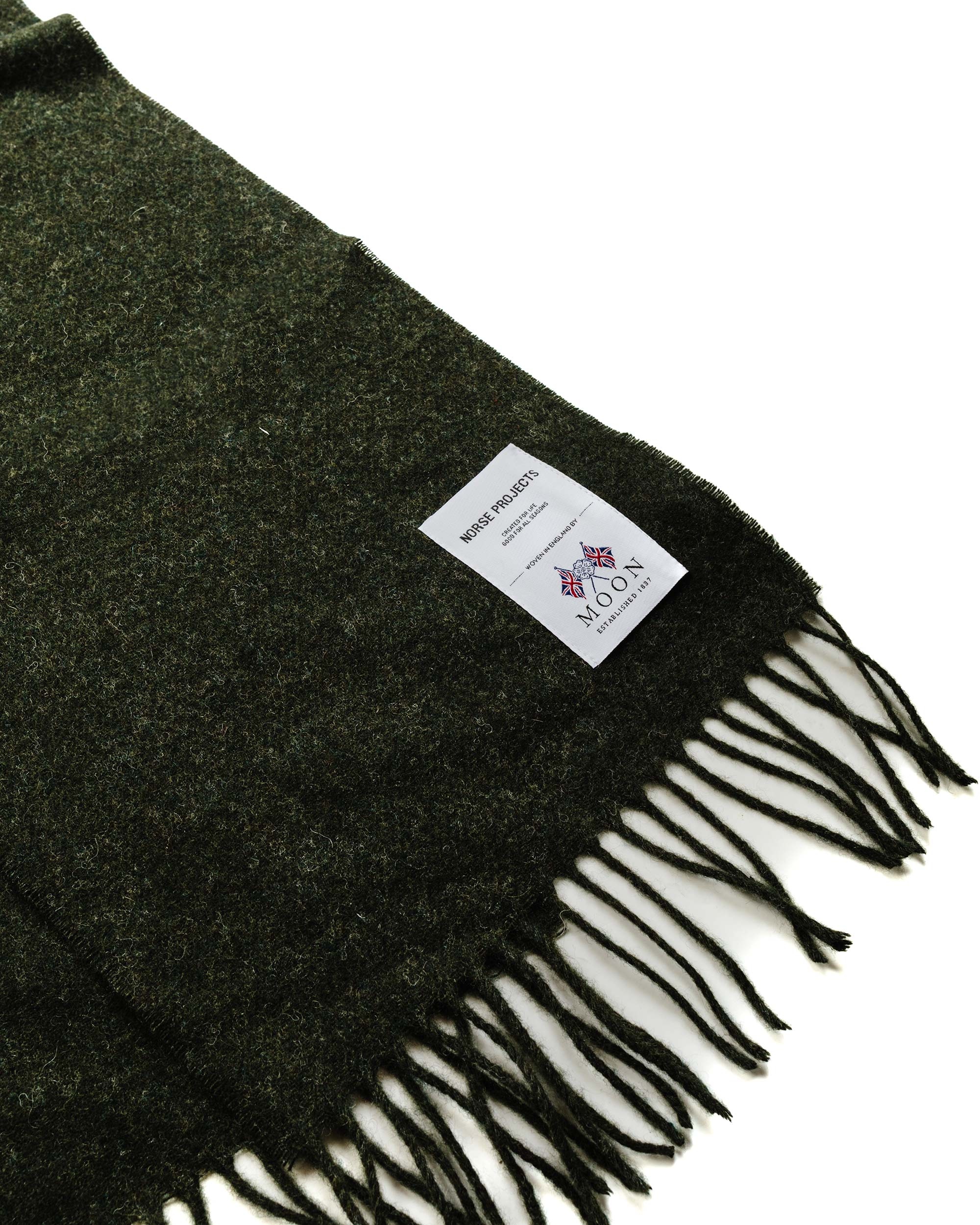 Moon Lambswool Scarf Beech Green - 2