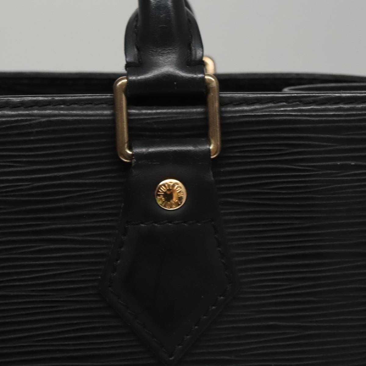LOUIS VUITTON Epi Sac Plat PM Hand Bag Black M58658 - 13