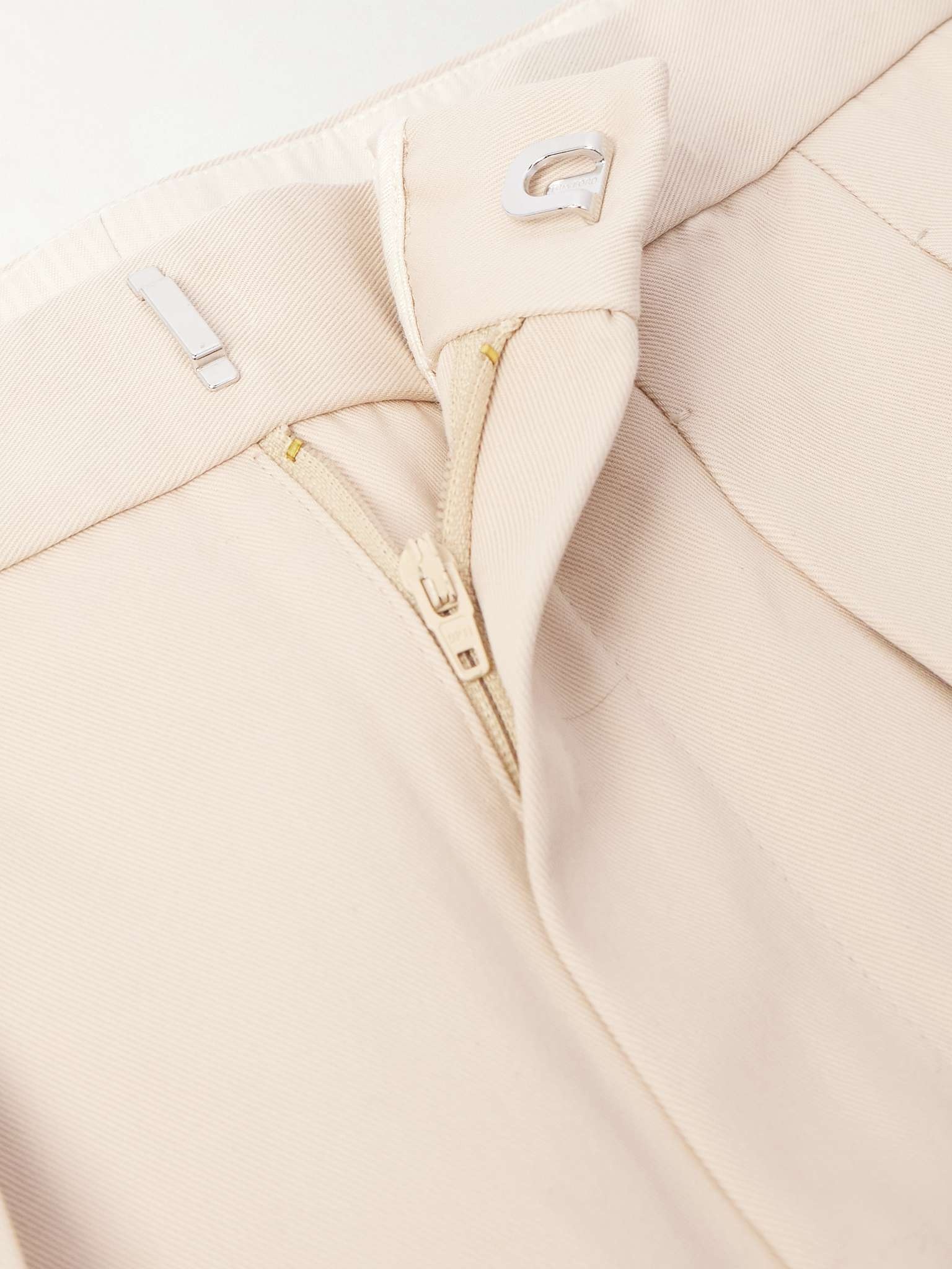 Straight-Leg Pleated Cotton-Gabardine Trousers - 6