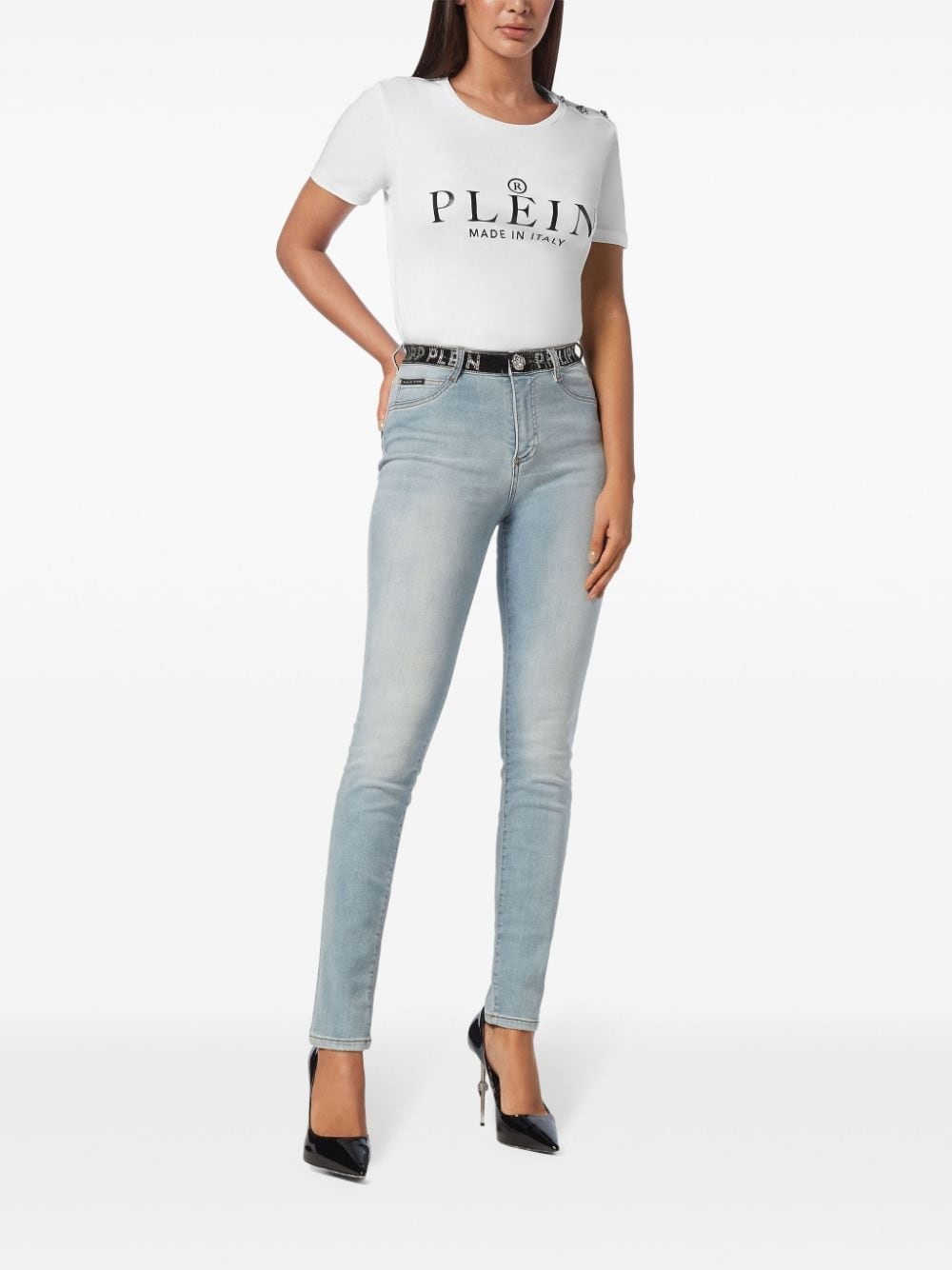 high-waisted jeggings - 2