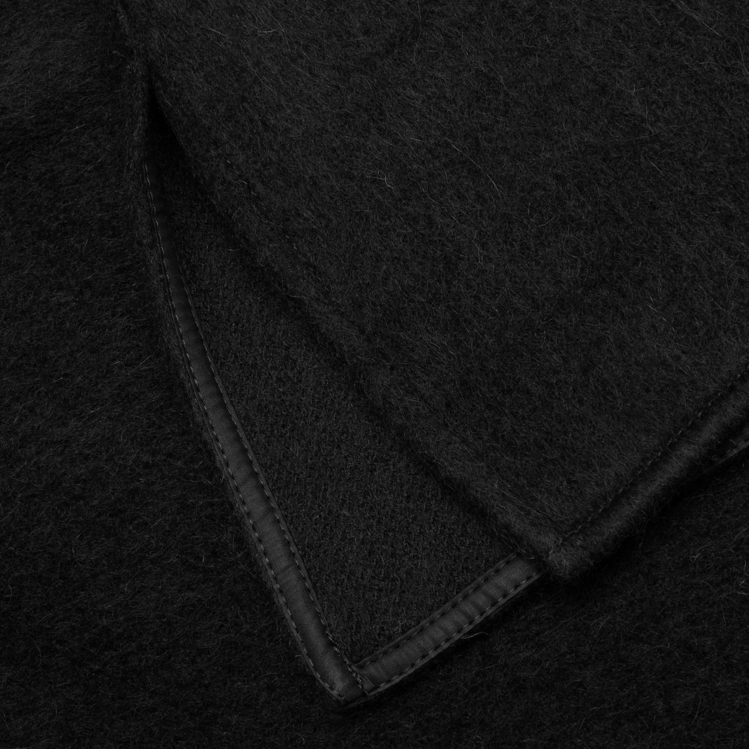 MOHAIR OVERSHIRT SHIRT - BLACK - 5