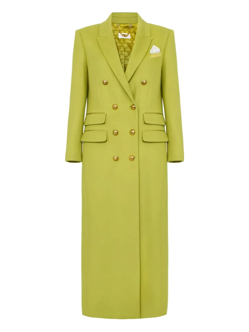 double-breasted pocket-square coat - 1