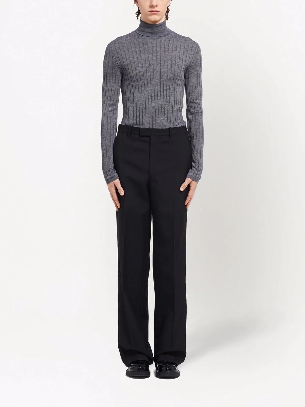 straight-leg tailored trousers - 2