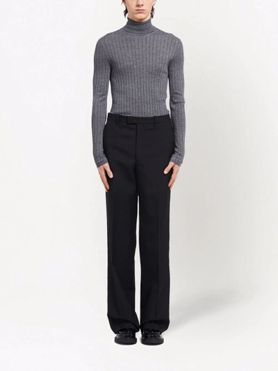 Prada straight-leg tailored trousers outlook