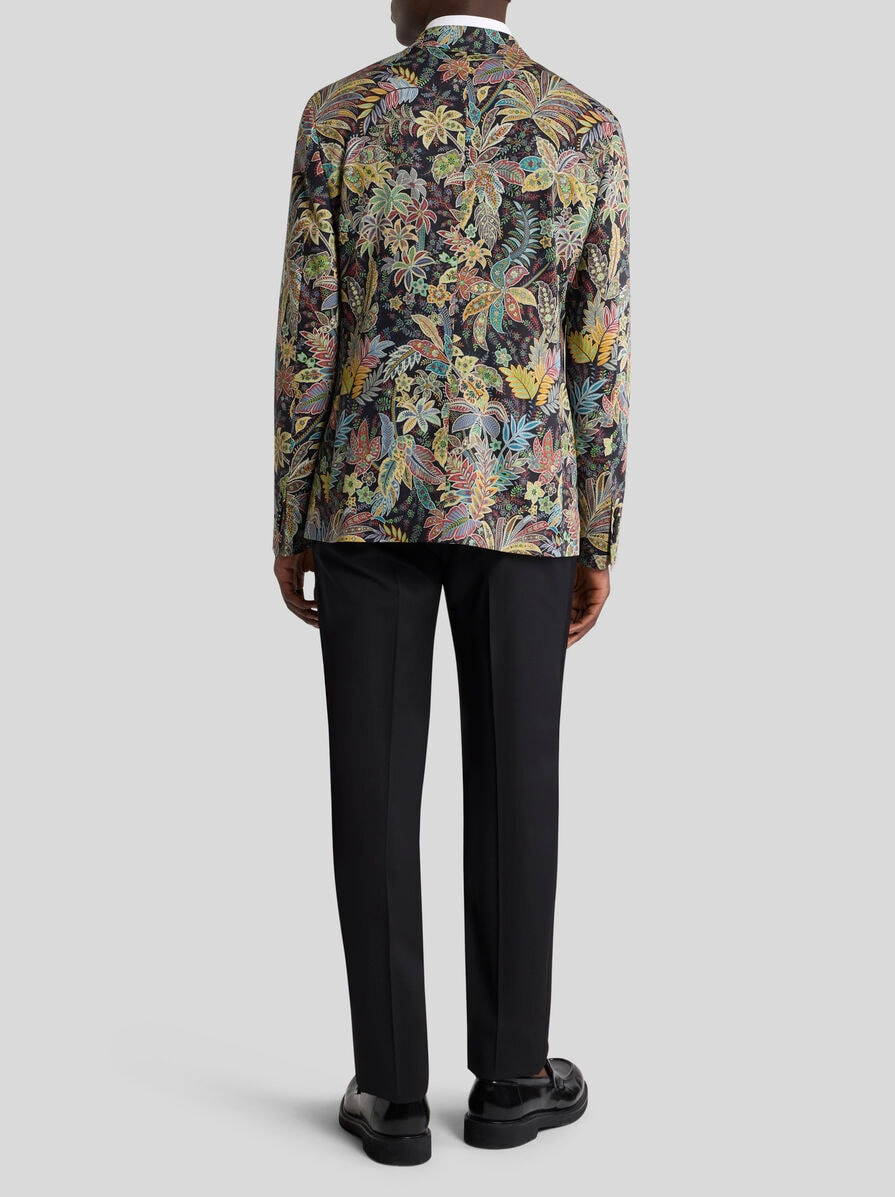 PRINTED WOOL GABARDINE JACKET - 4