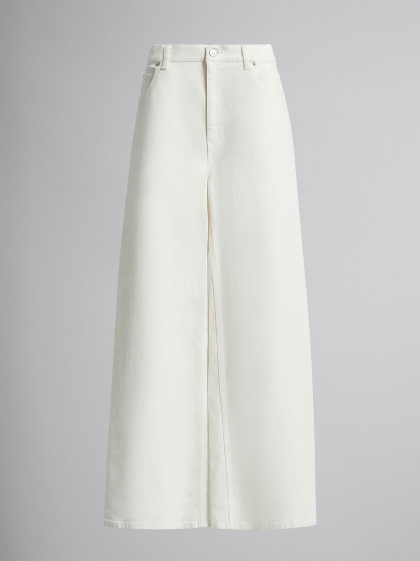 Marni White Flared Trousers