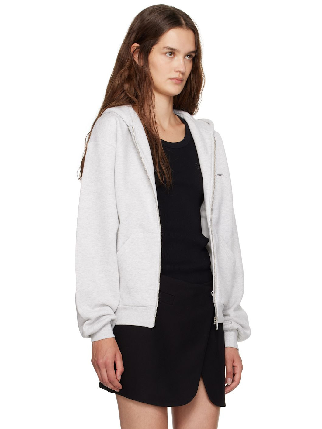 Gray Disney Crown Zip Up Hoodie - 2