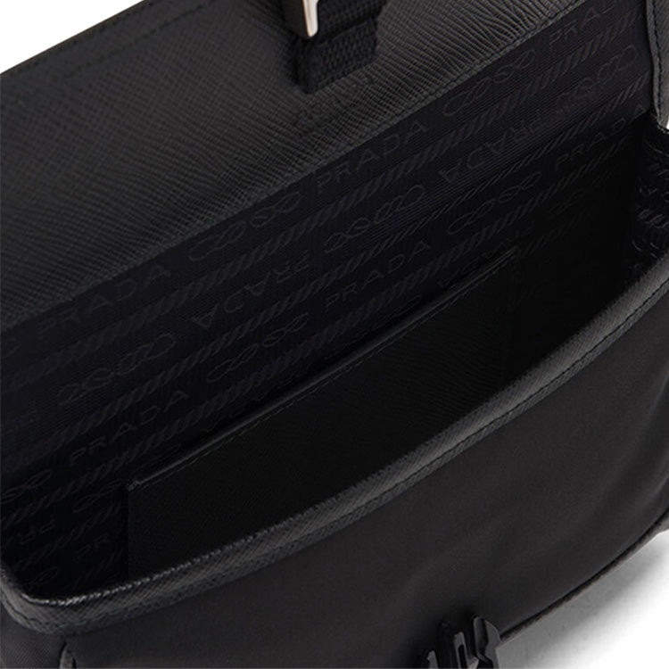 PRADA Saffiano logo-plaque smartphone holder 'Black' 2ZH108-2BBD-F0002 - 3