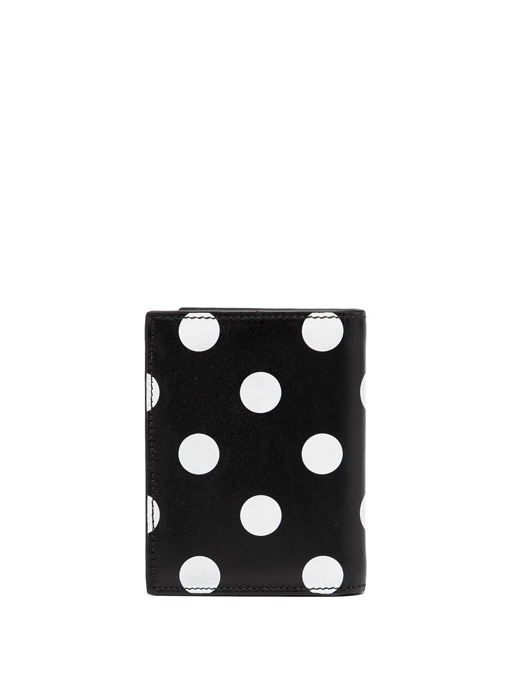 polka dot-print leather cardholder - 2