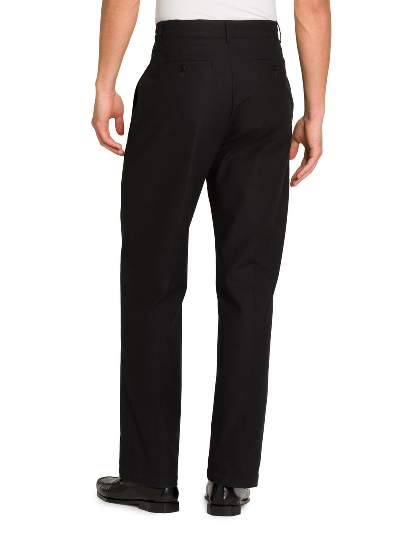 Men's Stretch-Cotton Mid-Rise Straight-Leg Chinos - Black 5