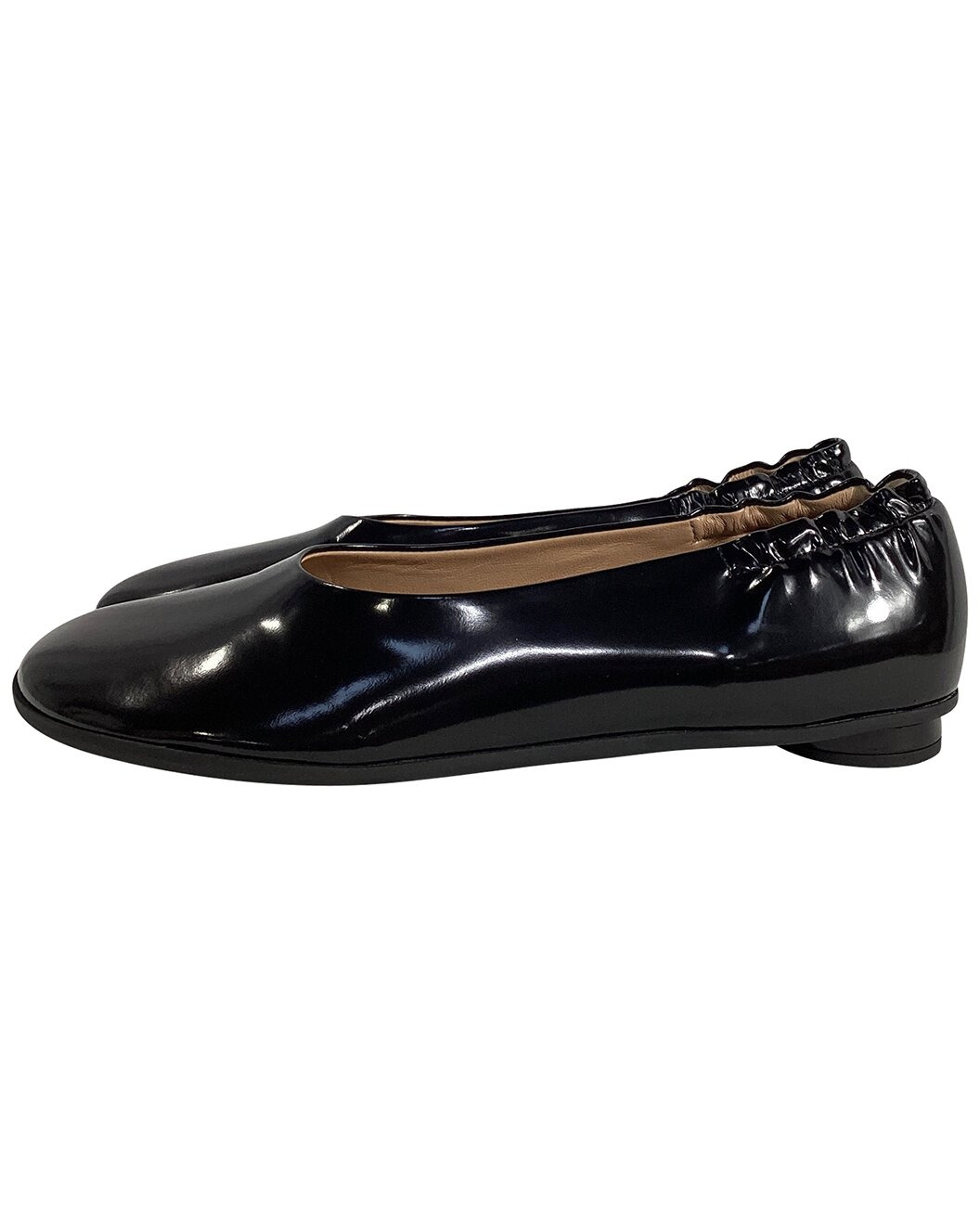 Bottega Veneta Women's Lambskin Leather Atomic Polished Ballerina Flat
(Authentic Pre-Loved) - 2