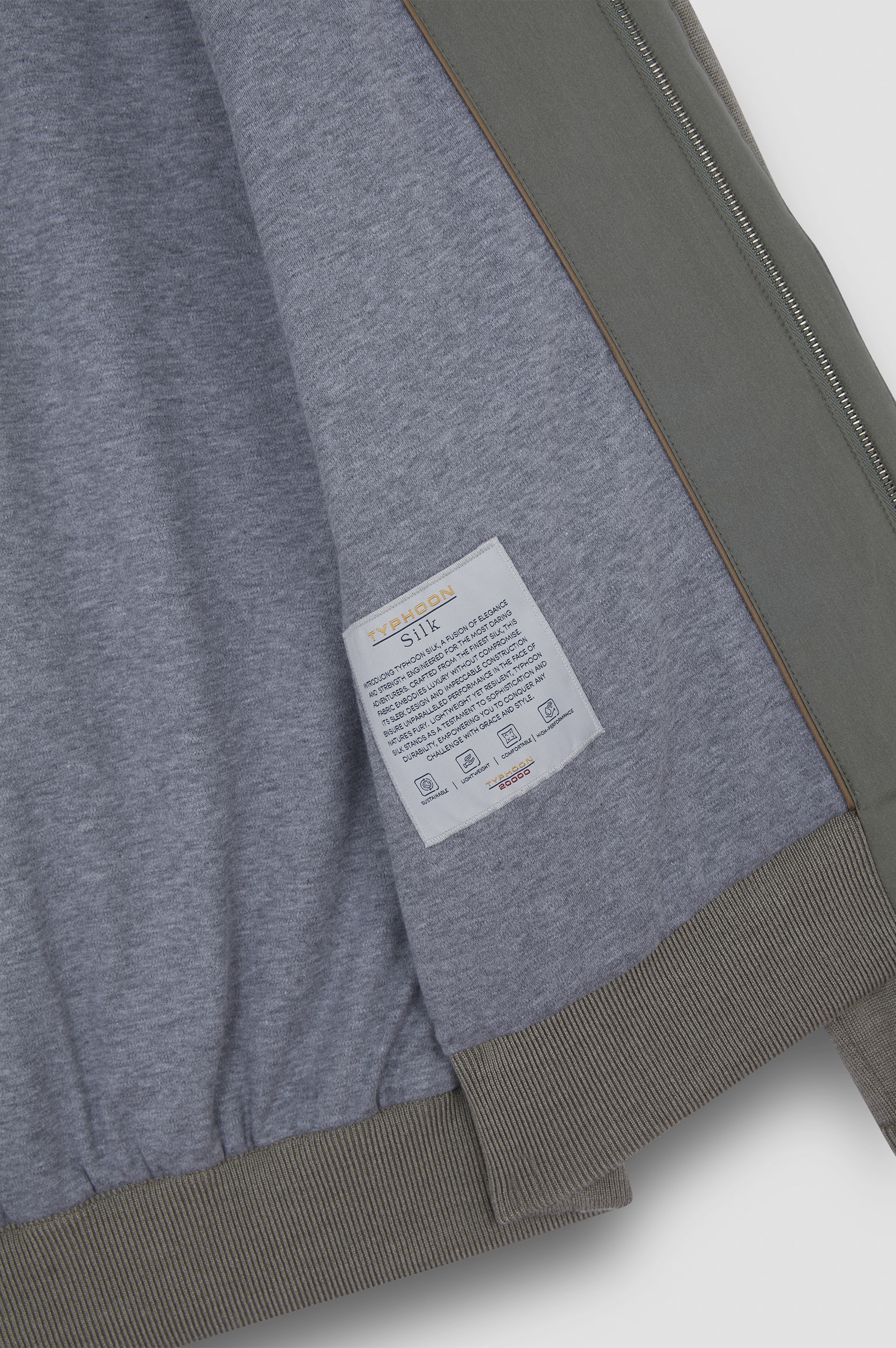 HYBRID ZIP-UP SHAKET IN TYPHOON® SILK, WOOL AND SILK - 6