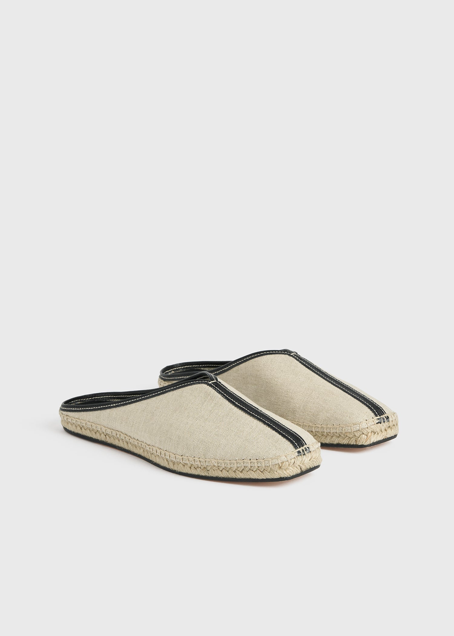 The Espadrille Slipper ecru/black - 6