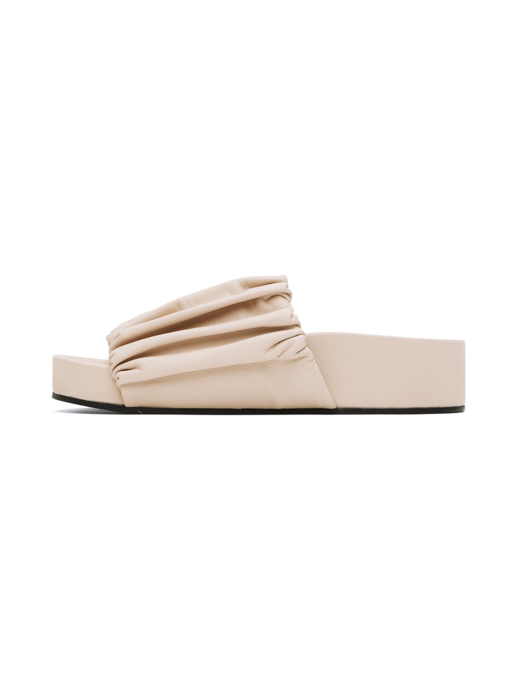 Pink Oversized Ruched Sandals - 3