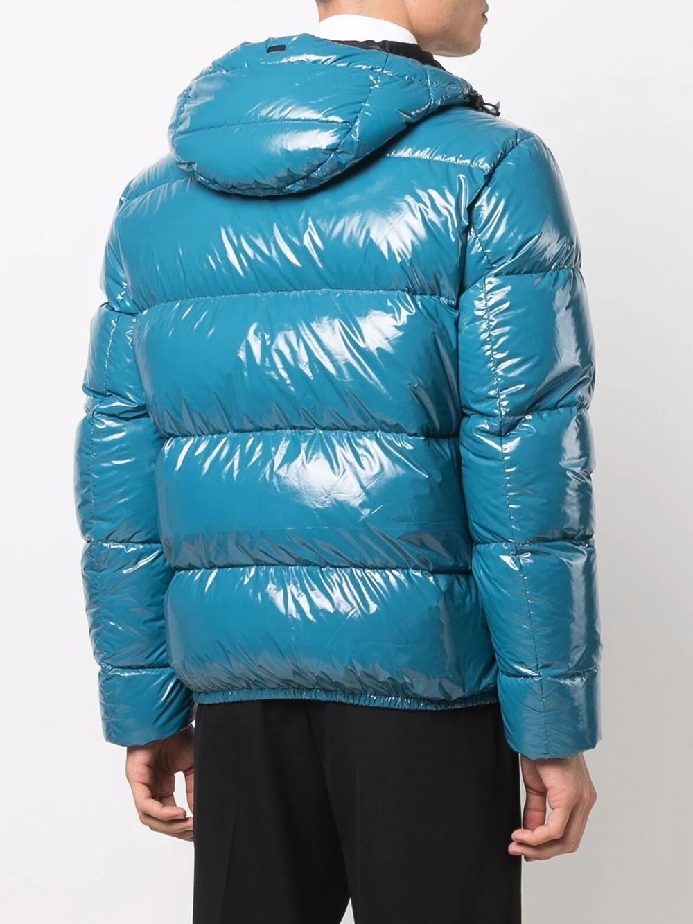 glossy puffer down jacket - 4