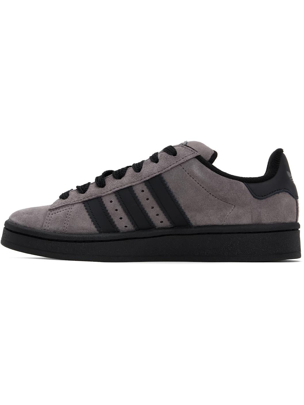 Gray & Black Campus 00s Sneakers - 3