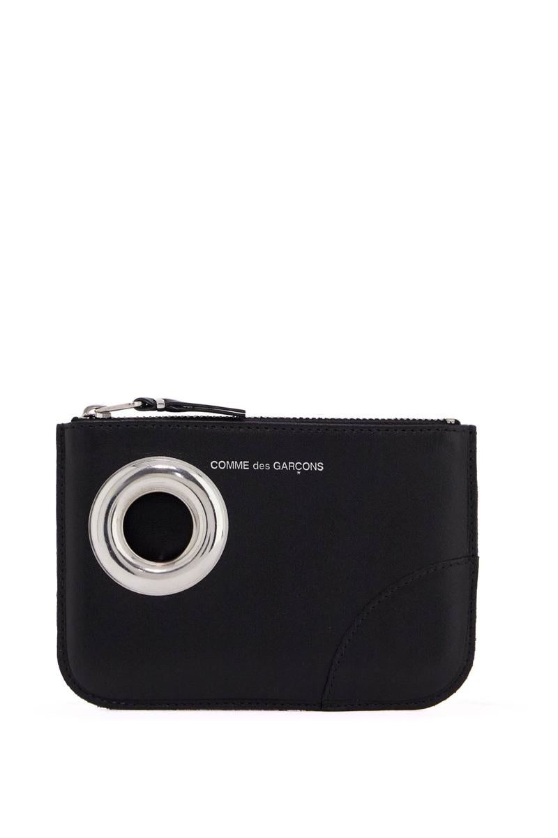 Comme Des Garçons Leather Pouch With Large Eyelet Detail - 1